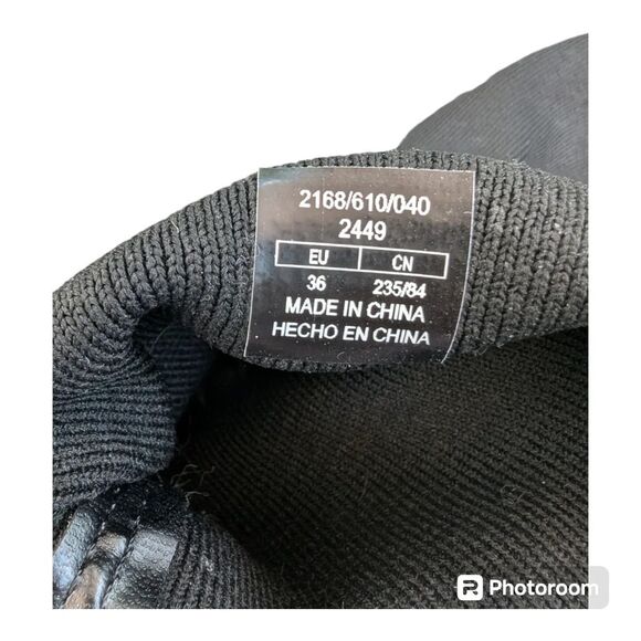 Zara Ribbed Knit Sock Ankle Boots Black EU36 US 5.5 - Picture 7 of 13